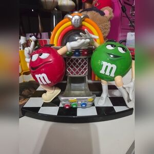 Vintage M&M's Rockin Roll Cafe Jukebox Candy Dispenser Collectible Candy Display